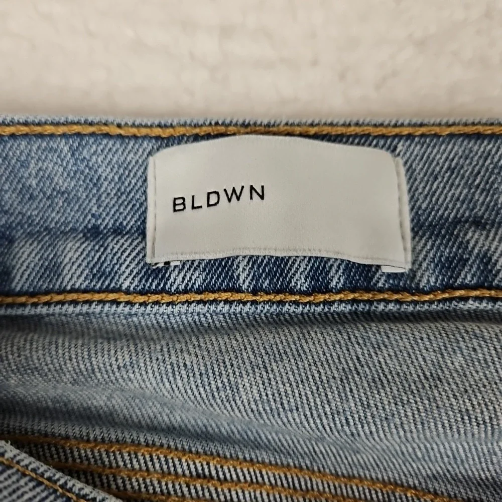 BLDWN Baldwin Light Wash Faded Streetwear Lucca Modern Skinny Leg Jeans Sz 32x34